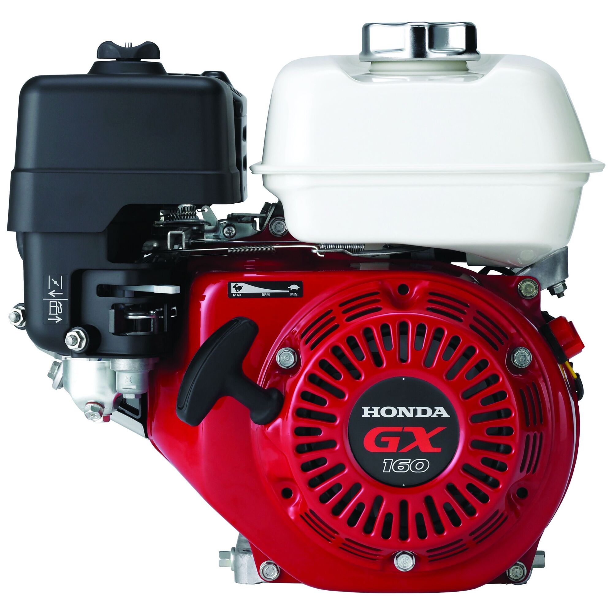 Honda Engine | GX Series | OHV | 163cc | 3/4 In. x 2.00 In. | Recoil | Horizontal | 2:1 Gear Reduction | Model: GX160UT2XLX2